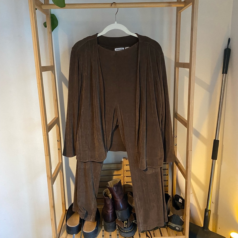 Brown Two-Piece Set